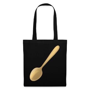 a golden spoon - Tote Bag - black - Front