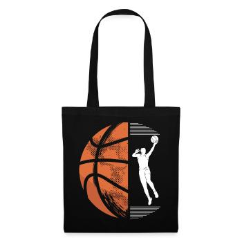 Basketball Sport Geburtstag Wettkampf Geschenk - Stoffbeutel - Schwarz - Vorne