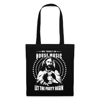House Music Vinyle - Sac en tissu - noir - Devant
