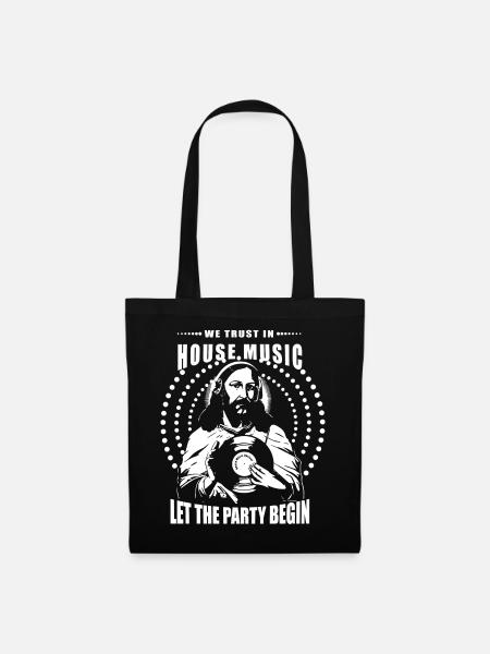 House Music Vinyl - Tote Bag - black