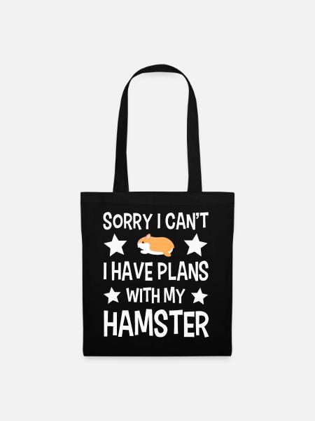Hamster - Stoffbeutel - Schwarz