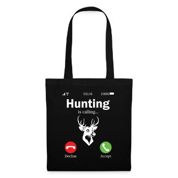 The hunt calls hunting huntress young hunter hunting - Tote Bag - black - Front