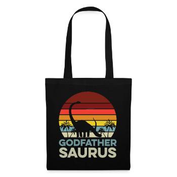 Parrain Saurus Meilleur parrain Firmpate Oncle - Sac en tissu - noir - Devant