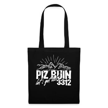 Piz Buin Silvretta Engadin Graubünden Vorarlberg - Tote Bag - black - Front
