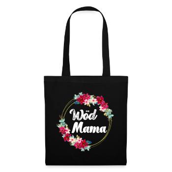 Wöd Mama Österreich Beste Mama Mutter Mutti - Stoffbeutel - Schwarz - Vorne