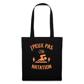 J PEUX PAS J AI NATATION - Sac en tissu - noir - Devant