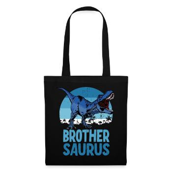 Famille de dinosaures Brother Saurus Brothersaurus - Sac en tissu - noir - Devant