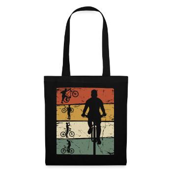 Vélo Vintage - Sac en tissu - noir - Devant
