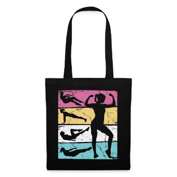 Fitness girl Vintage - Tote Bag - black - Front