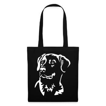 Labrador Head "Black Edition" - Tote Bag - black - Front