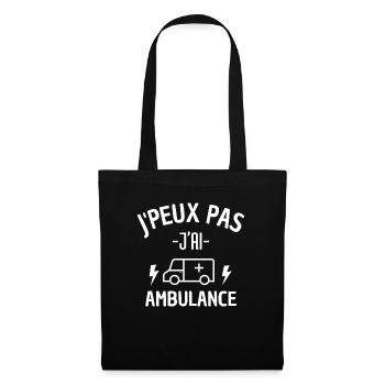 J PEUX PAS J AI AMBULANCE - Sac en tissu - noir - Devant