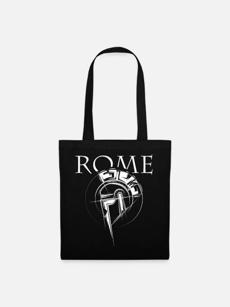 rome Gladiator Symbol Römer Illustration Logo icon - Stoffbeutel - Schwarz