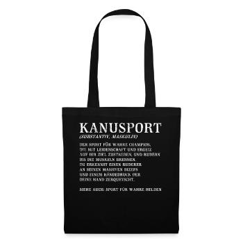 Kanurennsport Kanusport - Stoffbeutel - Schwarz - Vorne