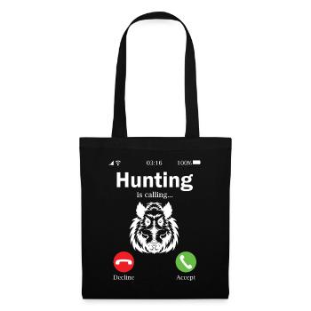 Les sangliers appellent je dois aller à la chasse - Sac en tissu - noir - Devant