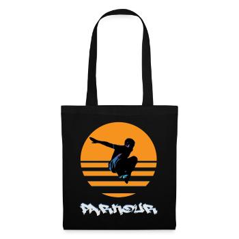 Parkour - Sac en tissu - noir - Devant