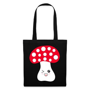 Toadstool, mushroom in the woods gift - Tote Bag - black - Front