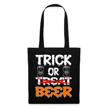Halloween Trick or Treat Beer - Tote Bag - black - Front