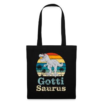 Gotti Saurus Gotti Schweiz Patentante - Stoffbeutel - Schwarz - Vorne