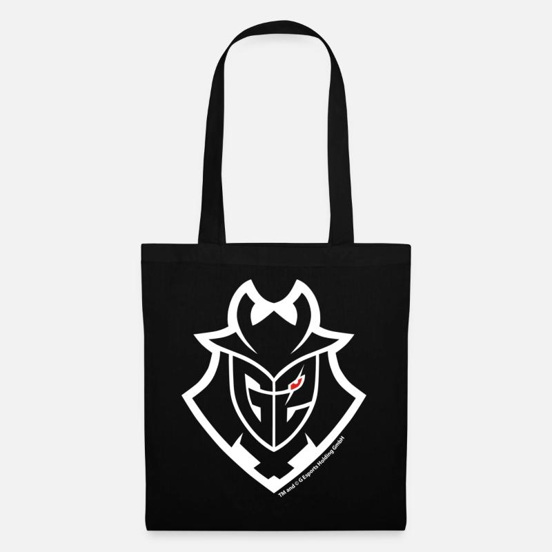 G2 Esports Logo Weiß - Stoffbeutel - Schwarz