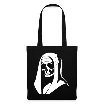 Der Reiz der Dunkelheit Unheilige Nonne, Gotik und Oc - Stoffbeutel - Schwarz - Vorne