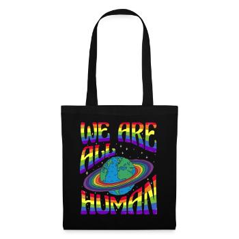 We are all Human LGBT Pride Month LGBTQ - Tote Bag - black - Front