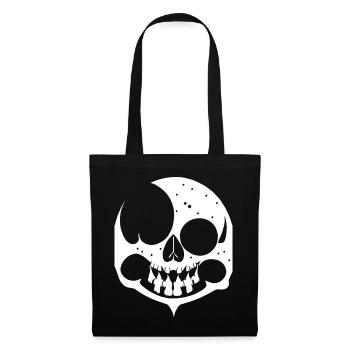 Horreur Crâne Crâne Art Crâne Gothique Heavy Metal - Sac en tissu - noir - Devant