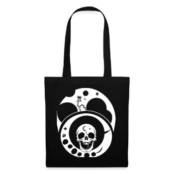 Horreur Crâne Crâne Art Crâne Gothique Heavy Metal - Sac en tissu - noir - Devant