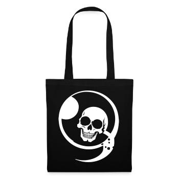 Horreur Crâne Crâne Art Crâne Gothique Heavy Metal - Sac en tissu - noir - Devant