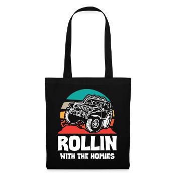 Jeeps Rollin avec The Homies - Sac en tissu - noir - Devant