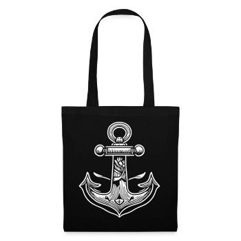 Détail de l’ancre Sailor - Sac en tissu - noir - Devant