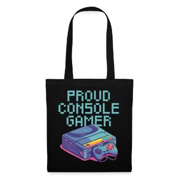 Proud Console Gamer - leicht - Stoffbeutel - Schwarz - Vorne