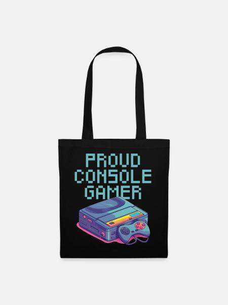 Proud Console Gamer - leicht - Stoffbeutel - Schwarz