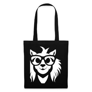 Funny Alpaca Wearing Sunglasses Cool Alpacas - Tote Bag - black - Front