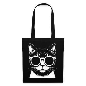 Mignon Anime Girl Gothique Manga Lunettes de soleil de conte de fées - Sac en tissu - noir - Devant
