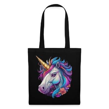 Unicorn Head - Tote Bag - black - Front