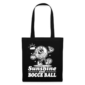 Sunshine And Bocce Ball with Jack Bocci Game Bocce - Tote Bag - black - Front