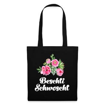 Beschti Schwoscht Schweiz Schwester Schweizerin - Stoffbeutel - Schwarz - Vorne
