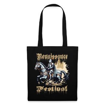Fête médiévale - Sac en tissu - noir - Devant