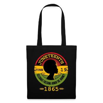 Célébrer Juneteenth : liberté, héritage, unité - Sac en tissu - noir - Devant