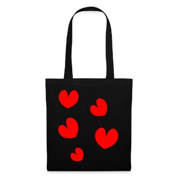 HEART. NOEL. CHRISTMAS. HEARTS. HEART. FATHER's DAY - Tote Bag - black - Front