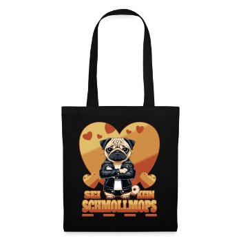 Carlin boudeur - Sac en tissu - noir - Devant