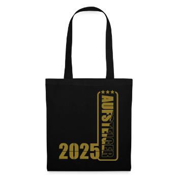 Aufsteiger 2025 Aufstiegstrikot Aufstieg 25 - Stoffbeutel - Schwarz - Vorne
