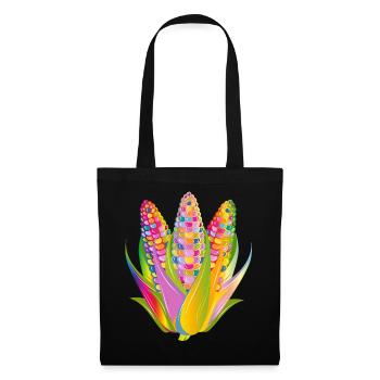 Conception colorée de maïs végétal dans le style pop art - Sac en tissu - noir - Devant
