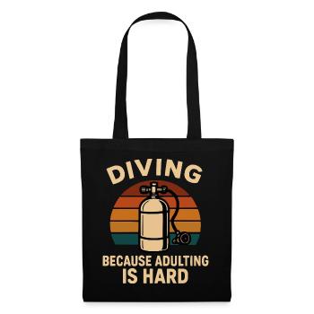 Diving Escape – When adulthood is annoying - Tote Bag - black - Front