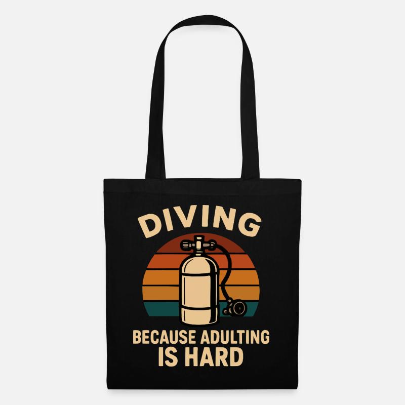 Diving Escape – When adulthood is annoying - Tote Bag - black