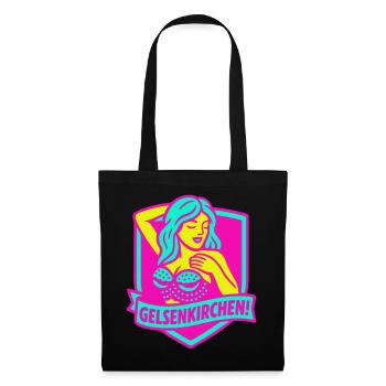 Gelsenkirchen Superstar en rose - Sac en tissu - noir - Devant