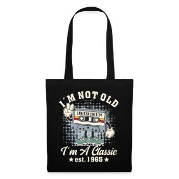 I ́m Not Old I ́m Classic 60th Birthday Retro Style - Tote Bag - black - Front