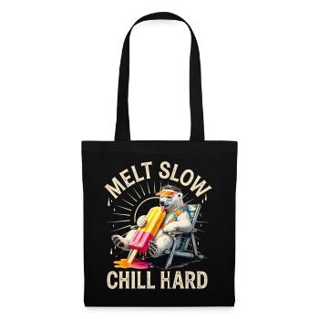 Fondre lentement Froid Dur Ours - Sac en tissu - noir - Devant
