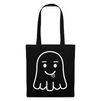 Cheerful spirit with tongue - Tote Bag - black - Front