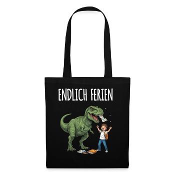 Enfin, le fun des dinos de Noël - Sac en tissu - noir - Devant